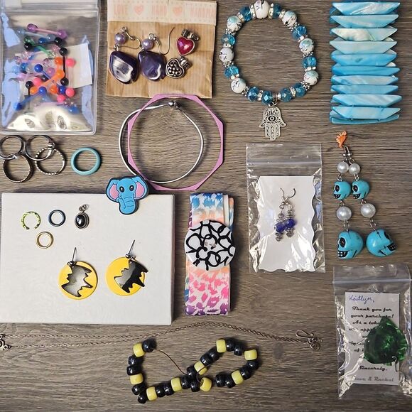 Imitation & Sterling Silver Jewelry Bundle Mixed Pre Loved & New 40 Pieces - Picture 1 of 10